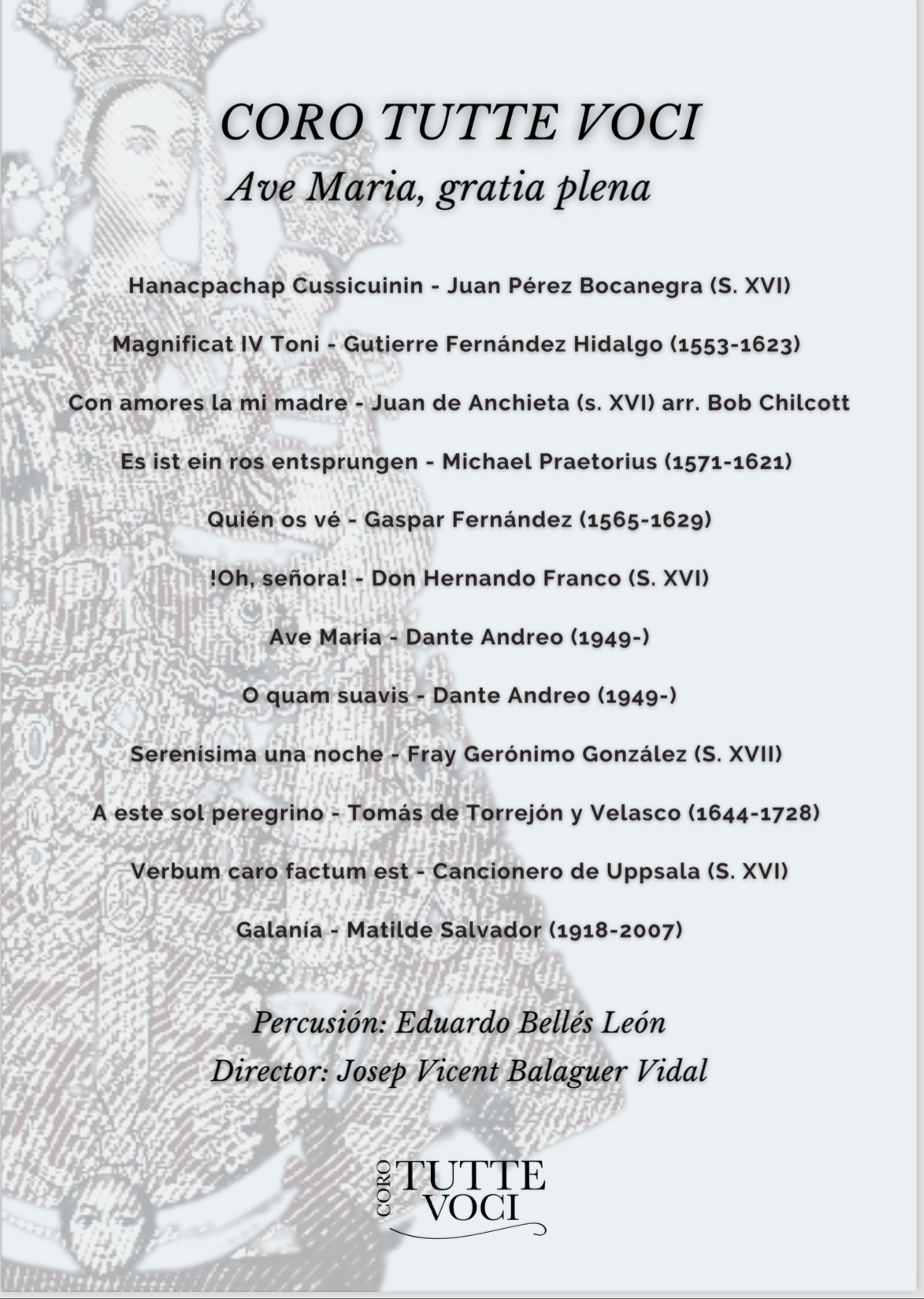 Programa Ave Maria Gratia Plena<br />
